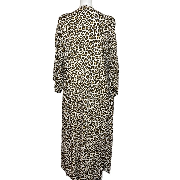 Jessica Simpson Leopard Print Duster/Cover-Up Size L - Picture 5 of 8